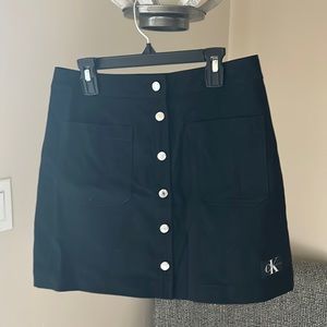Calvin Klein black khaki skirt